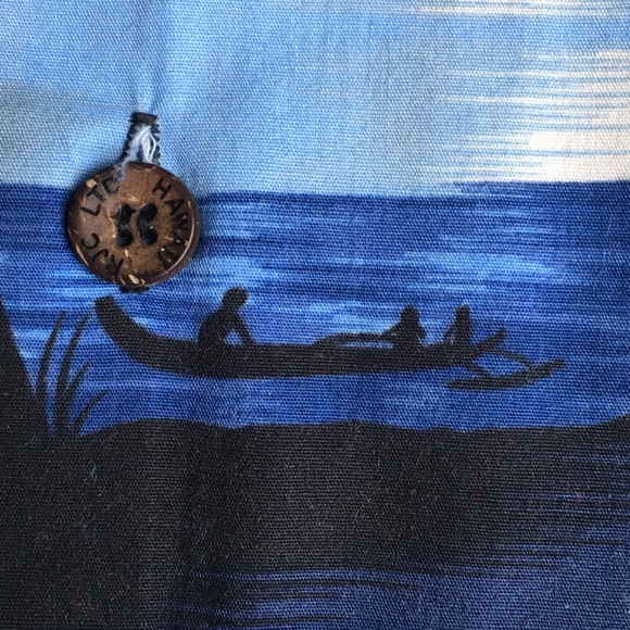 Hawaiian shirt size 18 months blue black RJC EUC - Picture 6 of 12